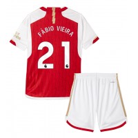 Arsenal Fabio Vieira #21 Hemmatröja Barn 2023-24 Kortärmad (+ Korta byxor)
